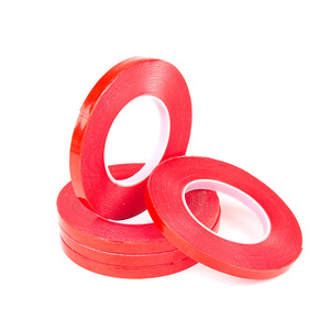 High Temperature Heat Resistant Spray Paint Masking <strong>Red</strong> Crepe Paper and PET Polyester Film Composite Base Silicone Adhesive <strong>Tape</strong> - Product Image 5