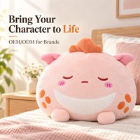 Peluche personnalisée mignonne rose super douce, animaux, monstres d'anime, jouet en peluche personnalisé, coussin pour bébés, cadeaux