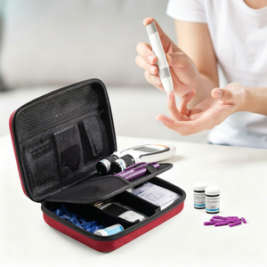 Étui personnalisé OEM en EVA pour lecteur <span class=keywords><strong>de</strong></span> <span class=keywords><strong>glycémie</strong></span> |   Sac <span class=keywords><strong>de</strong></span> rangement pour diabétiques, coque rigide antichoc |   Pochette <span class=keywords><strong>de</strong></span> rangement médical portable pour les voyages - Product Image 1