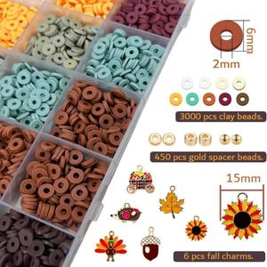 Kit DIY Hecho a Mano: Set de Accesorios para Pulseras y Collares de Arcilla para Abalorios, Láminas de Arcilla Blanda Transfronterizas - Product Image 4