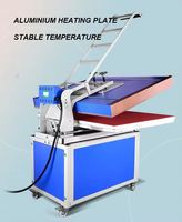 Nouvelle presse à chaud manuelle pneumatique grand format 50x70 60x80 80x100 pour sublimation, transfert sur verre et impression numérique