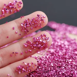 Irregular Sparkling Multi-colored Broken Glass Stones for DIY, Epoxy Resin Mold Filler, Nail Art Decoration, 2-4mm, 20g per Bag - Product Image 4