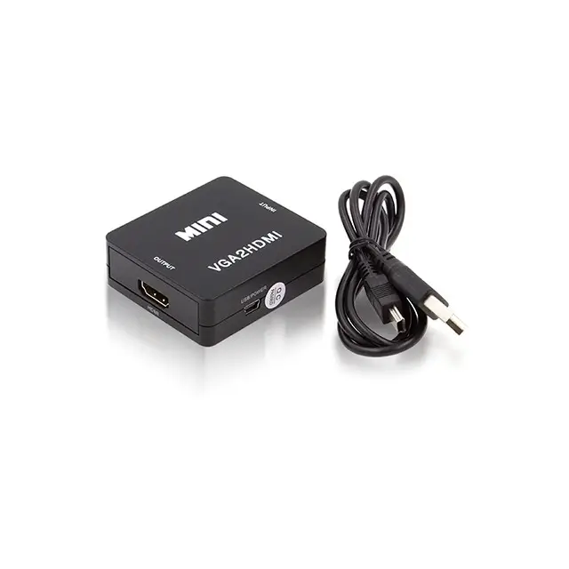 Automatic color space conversion Plug and play, easy to use VGA to HDMI Converter