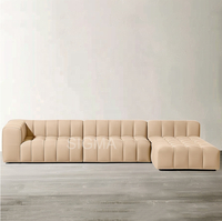 Nouveau canapé Sigma pour salon, modèle design, mobilier de luxe en velours pour villa, ensemble de canapés pour salon