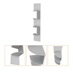 White Full Wall Floating Shelf <b>Corner</b> Mount Modern Minimalist Design For Living Room Bedroom Office Storage Display - Product Image 3