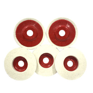 דיסק שיוף צמר בינוני באיכות גבוהה 100 מ\\\"מ בעובי 10 מ\\\"מ למטחנה זוויתית - ליטוש/שיוף נירוסטה/זכוכית/שיש OEM - Product Image 3