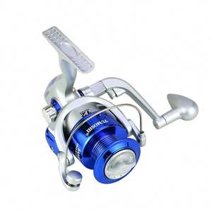 14BB 1000-7000 5.2:1 Gear Ratio Blue Silver Color Reel EVA Handle Spinning Reels Lake River Stream Plastic - Product Image 2