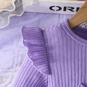 Robes décontractées quotidiennes à la mode pour bébés filles, vêtements pour enfants à manches longues et imprimé animal mignon, longueur genou - Product Image 4