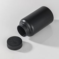 Bouteille en plastique HDPE de 500 cc en gros avec bouchon de sécurité CRC pour huiles de poisson, vitamines et capsules/comprimés