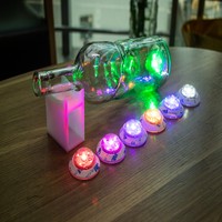 Autocollant LED haute luminosité Sincen pour bouteille avec bouchon adhésif pour bars et discothèques, lumières fluorescentes, option logo personnalisé