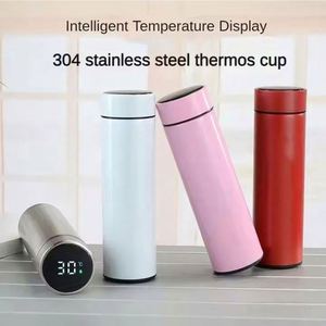 Corporate Activity Business Gift 16Oz Smart <b>Thermos</b> Temperature Display Stainless Bottle With Custom Logo Printed - Product Image 4