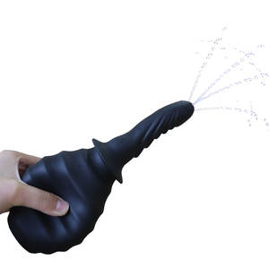 Botol Enema Anal Douche Enema pembersih untuk wanita atau Pria Kesehatan untuk pembersihan usus besar detoks dan knalpot (hitam) - Product Image 5