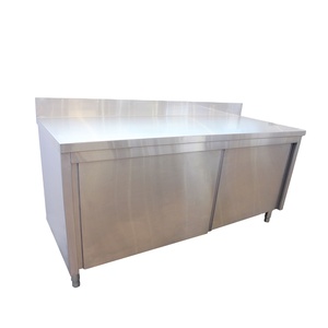 VICTORY Factory Supply Stainless Steel <b>Work</b> <b>Table</b> SS Cabinet Inox Bakery Equipment Food-Grade Powder Coating Commercial Kitchen - Product Image 2