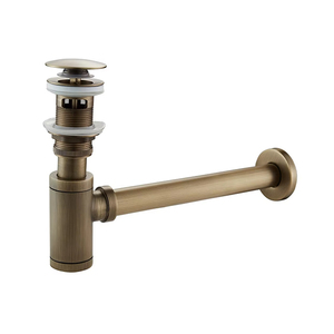 Promotion : Siphon bouteille moderne pour lavabo de salle de bain, en laiton réglable, avec bonde escamotable, idéal pour hôtels - Product Image 2