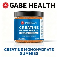 Gummies de créatine monohydrate ODM/OEM sous marque privée 1250mg 120 unités Myrtille Sans sucre Halal Force musculaire Endurance Personnalisé