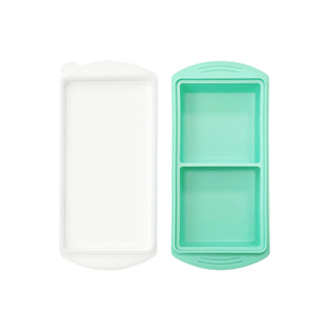Bac à glaçons en silicone avec couvercle, sans BPA, pour congélation alimentaire, moule à bouillon facile à utiliser pour la préparation de jus et de soupes maison - Product Image 4