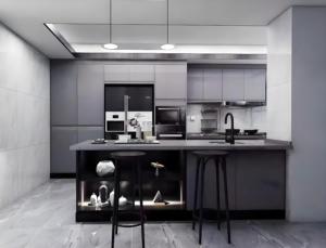 2025 Diseño de cocina moderno negro Juego completo Diseños de cocina para el hogar Gabinetes para cocina Moderno Hecho en China - Product Image 5