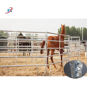 Pagar ternak lasan galvanis kustom pagar panel pena persegi panjang bundar kuda - Product Image 1