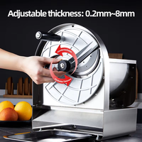 Meest populaire huishoudelijke multifunctionele snijmachine voor bananen, aardappelen en chips, van roestvrij staal.
