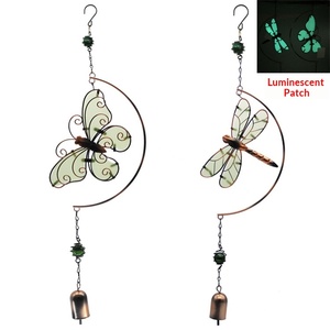 Campanas de <span class=keywords><strong>Viento</strong></span> Luminosas con Colgantes de Mariposa y Libélula, Piezas Fluorescentes UV, Colgantes Giratorios Creativos de 60 cm, Más Vendidos - Product Image 1