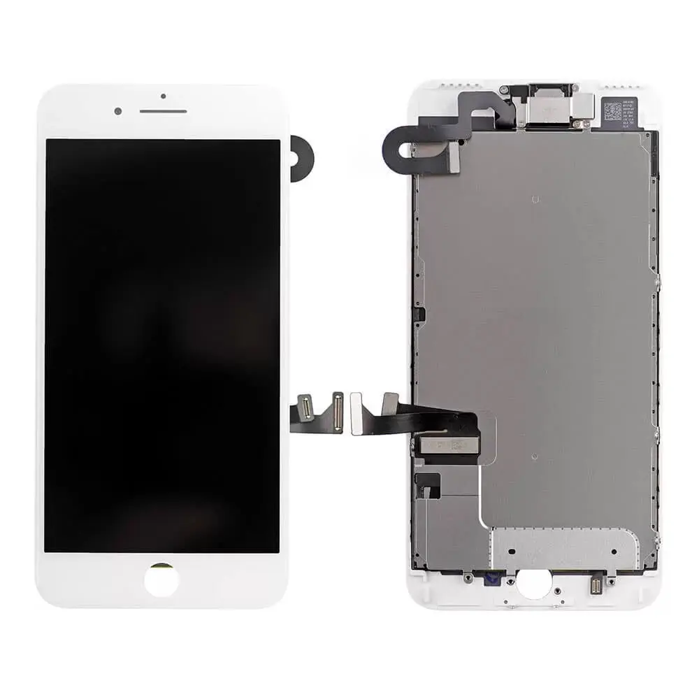 Mobile phone lcd screen lcd display For iphone 7 plus screen replacement with top side small parts original white