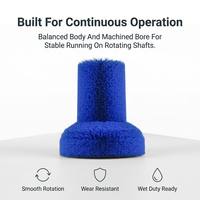 Brosse de remplacement pour machine, brosse rotative cylindrique en nylon tufté, pièce de rechange avec trou central, fabriquée selon les plans