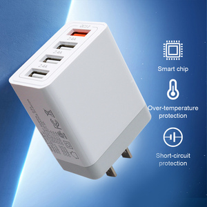 Precio <span class=keywords><strong>original</strong></span> al por mayor 33W PD USB <span class=keywords><strong>cargador</strong></span> de pared de <span class=keywords><strong>4</strong></span> puertos carga rápida adecuada para iPads y teléfonos móviles - Product Image 4