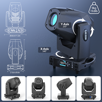 200W LED Beam Moving Head Lichter 17 Gobos 10 Farben Wash-Muster-Effekt Movinghead Bühnenbeleuchtung DMX für DJ Disco Party Hochzeit