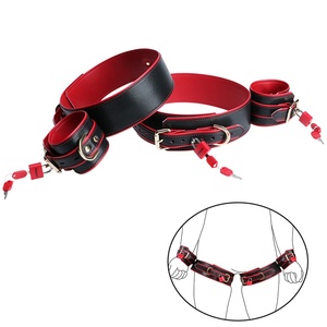 Cinturón de Cuero para Atar Muñecas y Piernas, Accesorios de Entrenamiento Comportamental, Set de Bondage de Cuero Fetiche, Juguete Erótico BDSM, Juguetes Sexuales para Adultos al por Mayor - Product Image 1