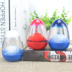 नई शैली ज्वालामुखी Eruption अंडा Hourglass ग्लास तेल तरल रेत टाइमर - Product Image 6