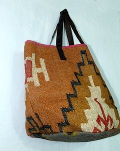 Indian Style Handmade Tote Bag Women Jute <b>Strap</b> Vintage Style Open Closure Large Capacity Clutch <b>Shoulder</b> Bag for Best Price - Product Image 3