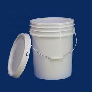 Seaux en plastique de 5 gallons Seaux en plastique transparent de 20L avec couvercles et poignées Seau de stockage en plastique pour le stockage des aliments - Product Image 2