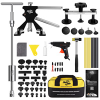 Ensemble d'outils de réparation de carrosserie automobile, réparation de bosses, alliage d'aluminium noir et plastique, utilisation en atelier