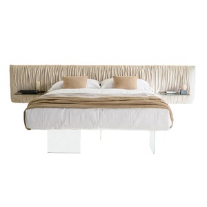 <span class=keywords><strong>Letto</strong></span> sospeso galleggiante Queen Frame con luci <span class=keywords><strong>a</strong></span> Led e <span class=keywords><strong>testiera</strong></span> <span class=keywords><strong>a</strong></span> parete - Product Image 1