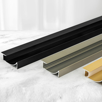 Plinthe de sol en aluminium au design moderne de haute qualité Accessoires de carrelage en alliage métallique durable