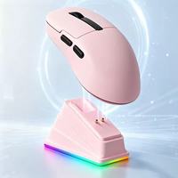 Souris sans fil légère et portable avec bouton latéral, Bluetooth 2.4G, filaire, rechargeable, écran RGB, avec station de charge