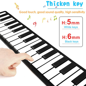 Piano numérique portable 37 touches en silicone pour enfants, pliable, électronique, jouet musical, vente en gros d'usine - Product Image 6