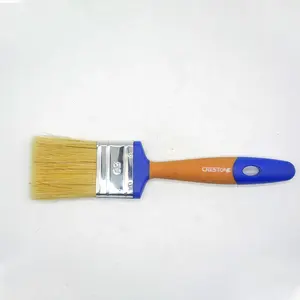 Craft 6 Inch Double Color Flooring Tool Aluminium Handle Bristle Mixed Paint Brush