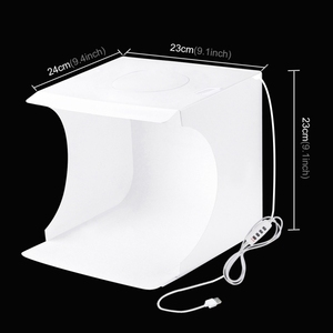 Mini softbox plegable portátil para fotografía, <span class=keywords><strong>caja</strong></span> <span class=keywords><strong>de</strong></span> estudio <span class=keywords><strong>de</strong></span> tela <span class=keywords><strong>de</strong></span> alta calidad, PU5023, 23cm - Product Image 2