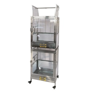 กรงนกสเตนเลส304แบบชั้นเดียวหรือสองชั้นกรงนกสำหรับเลี้ยงนกแก้ว - Product Image 1
