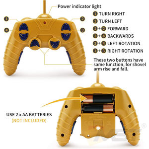 5CH 2.4GHZ Set Permainan Konstruksi Pura-pura RC <span class=keywords><strong>Bulldozer</strong></span> 1/24 Pemuat Depan Kendaraan Traktor RC Mainan Konstruksi Kendali Jarak Jauh - Product Image 4