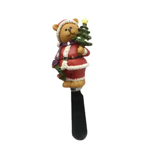 Customized Handmade Polyresin Cute Carton Christmas Cheese Butter Spreader knives