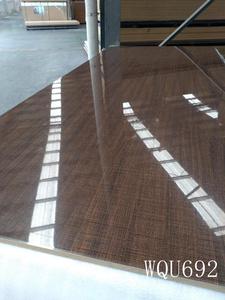 Wq <span class=keywords><strong>MDF</strong></span> độ bóng cao Board Scratch Fire Proof siêu độ bóng cao hạt gỗ ván <span class=keywords><strong>MDF</strong></span> cho đồ nội thất - Product Image 4