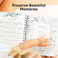 Coffret de livres personnalisés A5 à spirale avec couverture rigide en PP, pour la naissance, le journal quotidien, le souvenir de la grossesse et le carnet de notes du bébé