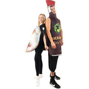 Conjunto de disfraz de pareja de sushi y salsa de soja para adultos, traje para fiesta de Halloween, tamaño 150 ml - Product Image 4