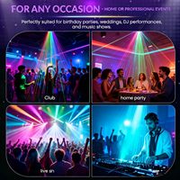 Lumières décoratives LED RGB en métal, 27 yeux, lumière disco DJ, télécommande, activation sonore, DMX-512, décorations intérieures pour festivals et fêtes | YSH