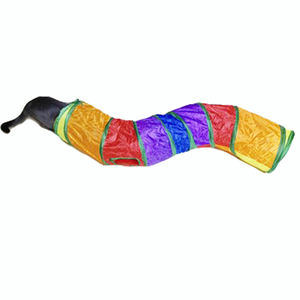 Produttore all'ingrosso arcobaleno a forma di S <span class=keywords><strong>Tunnel</strong></span> del gatto giocattoli piegare <span class=keywords><strong>Tunnel</strong></span> per animali domestici interattivo di passaggio del gatto giocattoli per il cucciolo di coniglio del gattino - Product Image 3