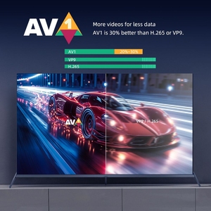 Boîtier <span class=keywords><strong>TV</strong></span> Android 4K Amlogic S905Y4 2 Go DDR4 16 Go EMMC Décodage AV1 HDR10+ Double WiFi BT5.0 HD 2.1 Décodeur - Product Image 5