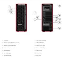 Station de travail tour Lenovo ThinkStation P7 avec processeur Intel Xeon W5-3423 W5-3425 W5-3433 W5-3435X, PCIe Gen 5, mémoire DDR5, en stock