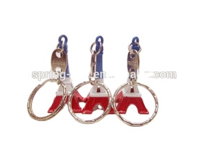 Nuovi souvenir francia bandiera design 3D portachiavi torre <span class=keywords><strong>Eiffel</strong></span> La <span class=keywords><strong>tour</strong></span> france craft 3 colori in 1 portachiavi - Product Image 6